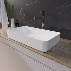 Grossman Раковина накладная 61 GR-3031 белая – фотография-3